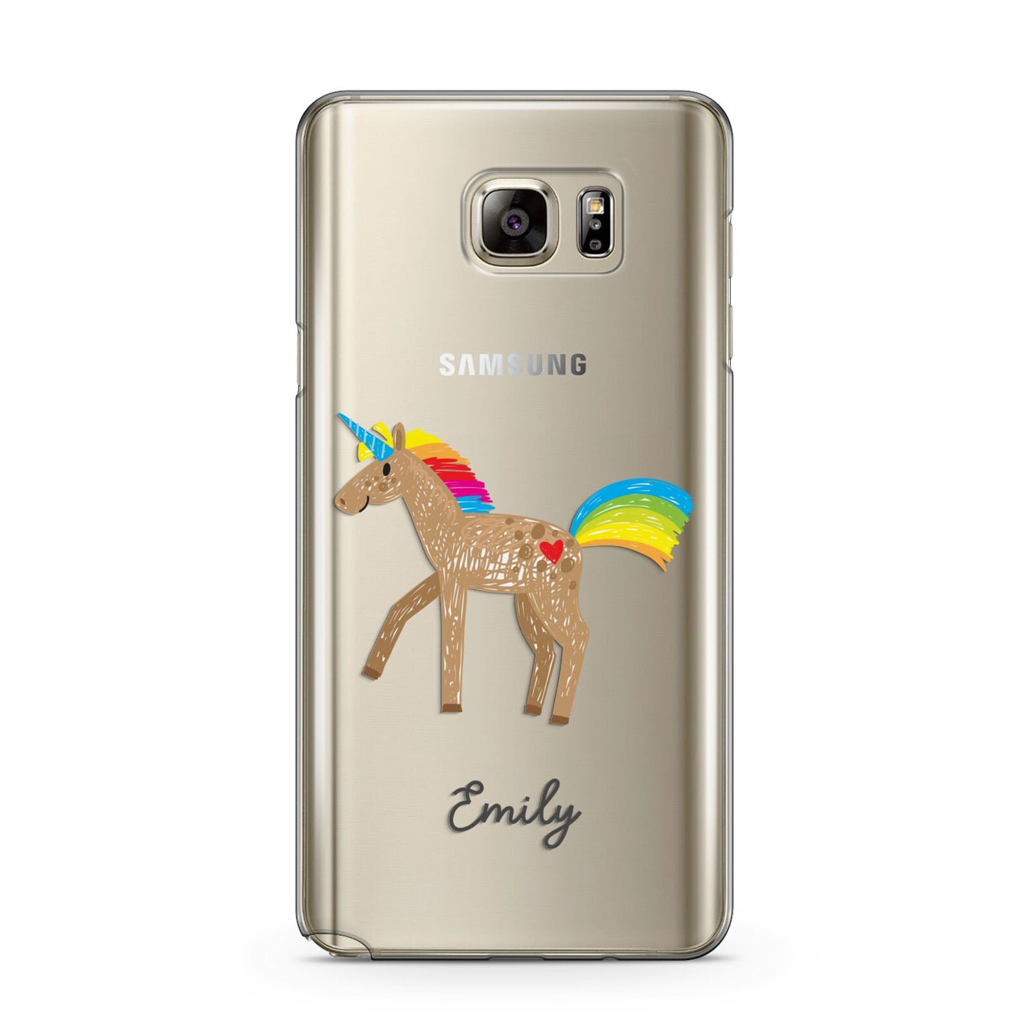 Personalised Unicorn with Name Samsung Galaxy Note 5 Case