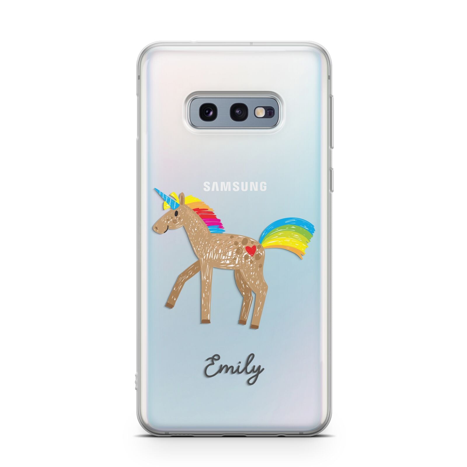 Personalised Unicorn with Name Samsung Galaxy S10E Case
