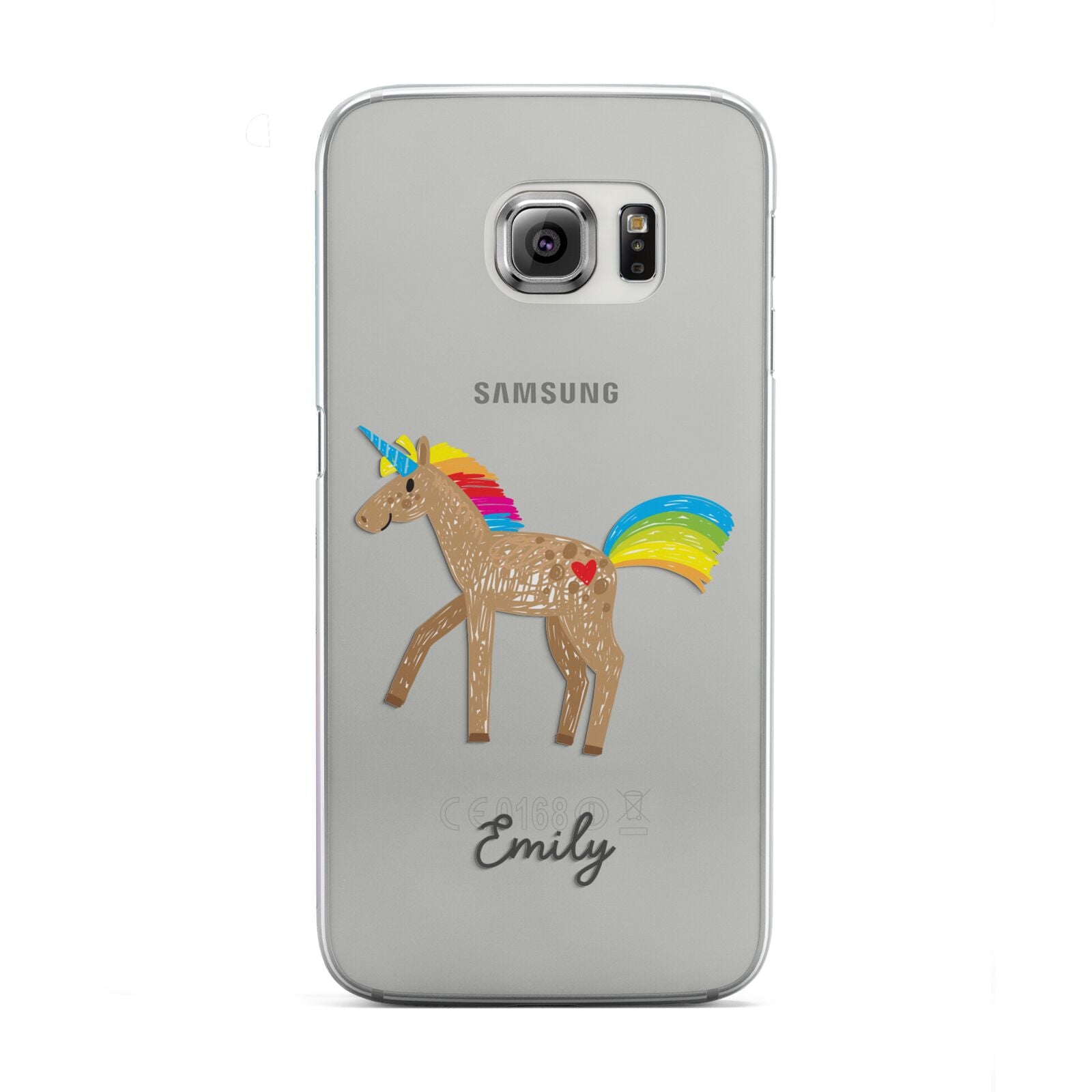 Personalised Unicorn with Name Samsung Galaxy S6 Edge Case