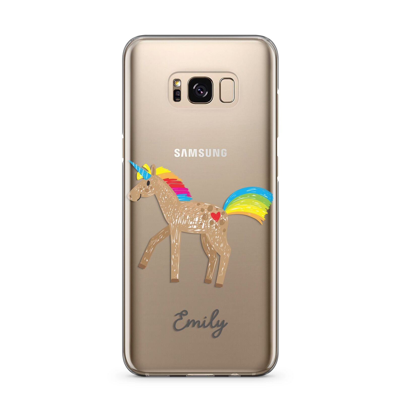 Personalised Unicorn with Name Samsung Galaxy S8 Plus Case