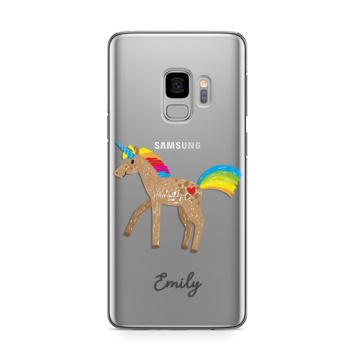 Personalised Unicorn with Name Samsung Galaxy S9 Case