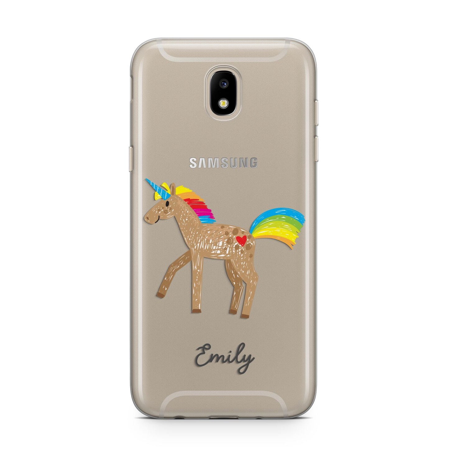 Personalised Unicorn with Name Samsung J5 2017 Case