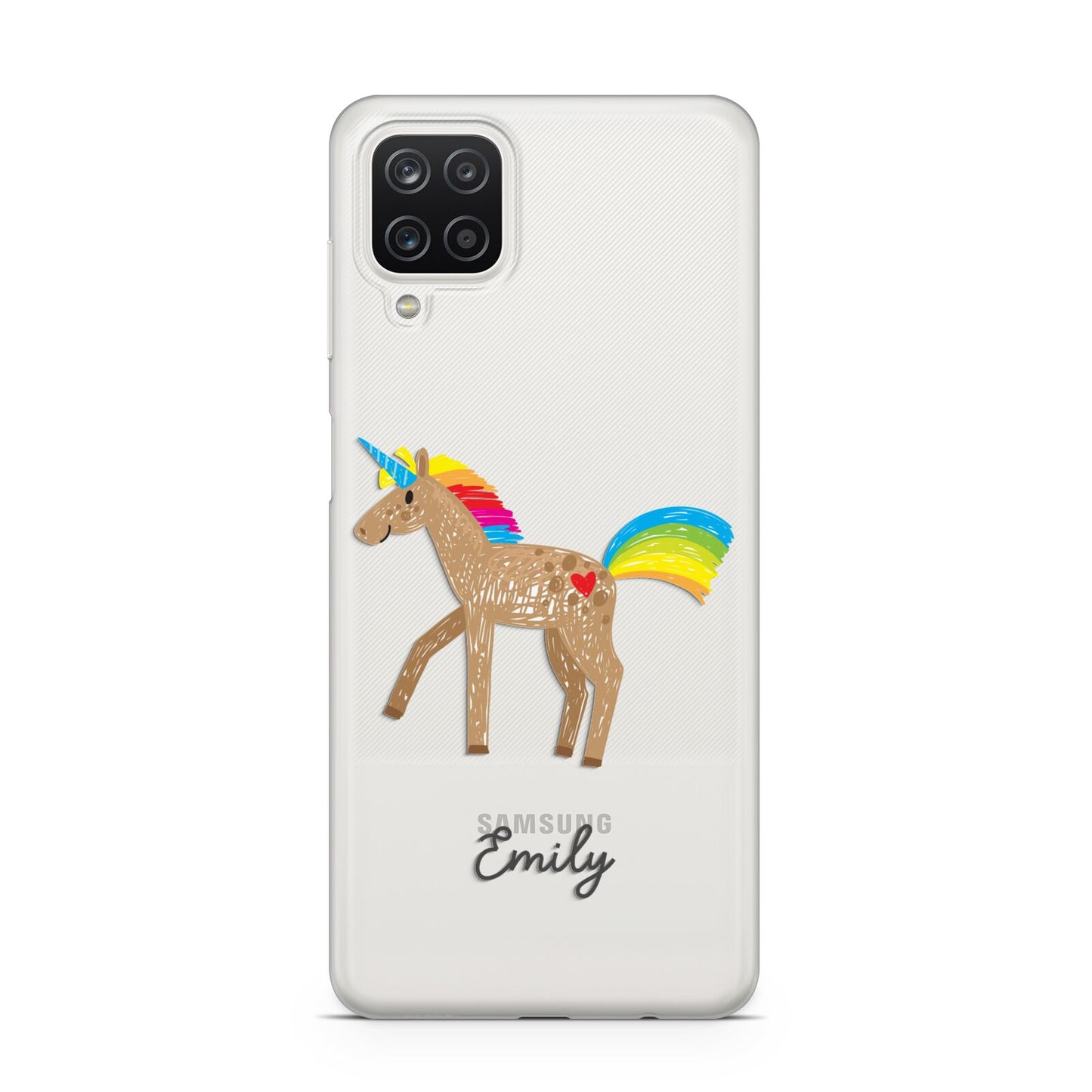 Personalised Unicorn with Name Samsung M12 Case