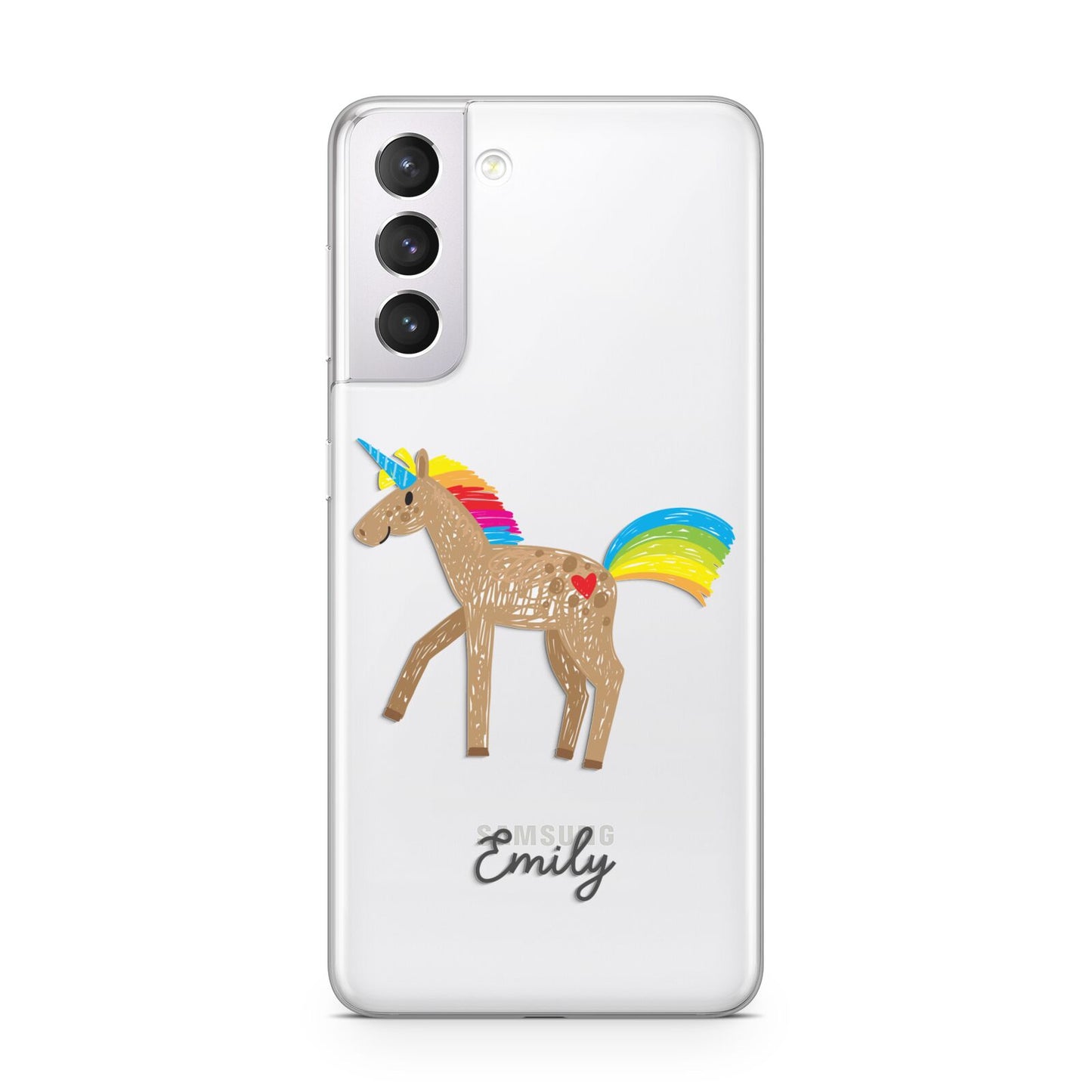 Personalised Unicorn with Name Samsung S21 Case