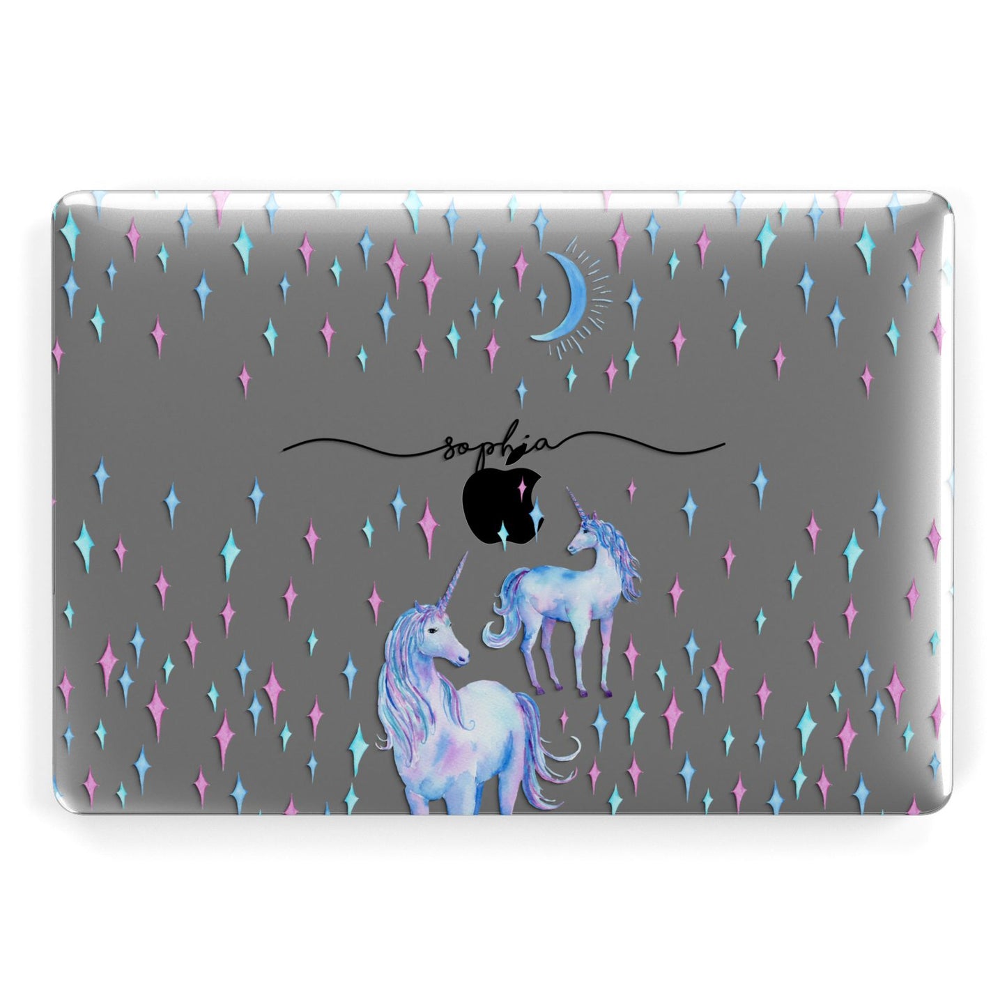 Personalised Unicorns Apple MacBook Case