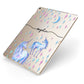 Personalised Unicorns Apple iPad Case on Gold iPad Side View