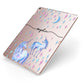 Personalised Unicorns Apple iPad Case on Rose Gold iPad Side View