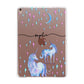 Personalised Unicorns Apple iPad Rose Gold Case