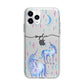 Personalised Unicorns Apple iPhone 11 Pro Max in Silver with Bumper Case