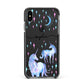 Personalised Unicorns Apple iPhone Xs Max Impact Case Black Edge on Black Phone