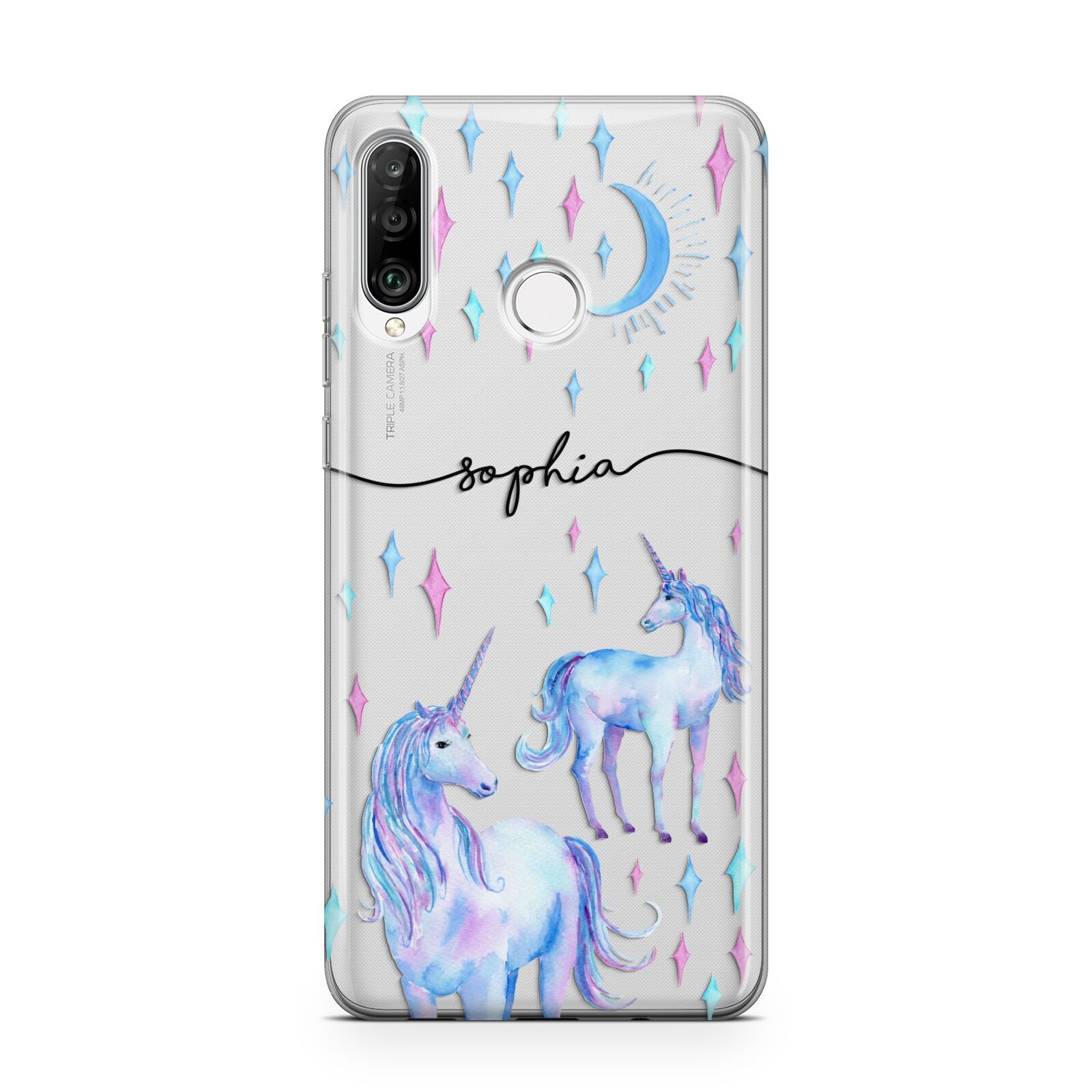 Personalised Unicorns Huawei P30 Lite Phone Case