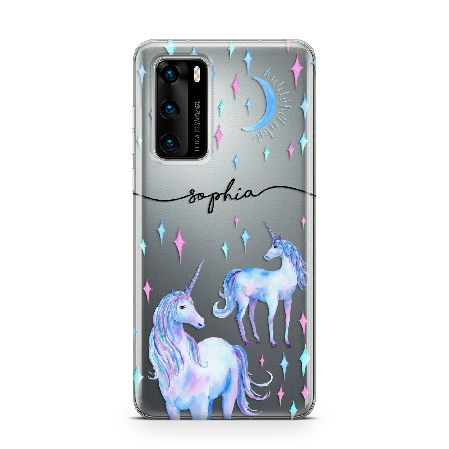 Personalised Unicorns Huawei P40 Phone Case