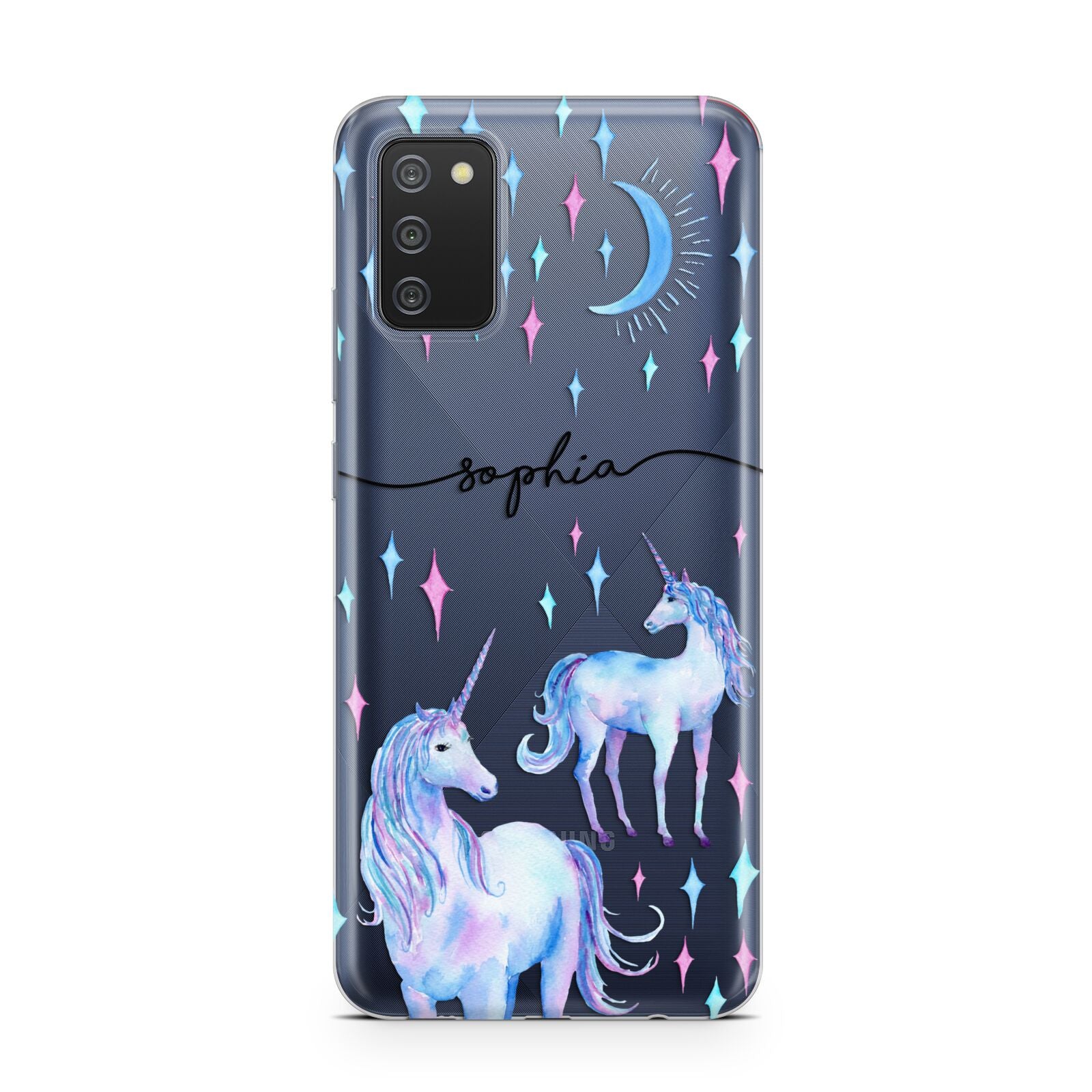 Personalised Unicorns Samsung A02s Case