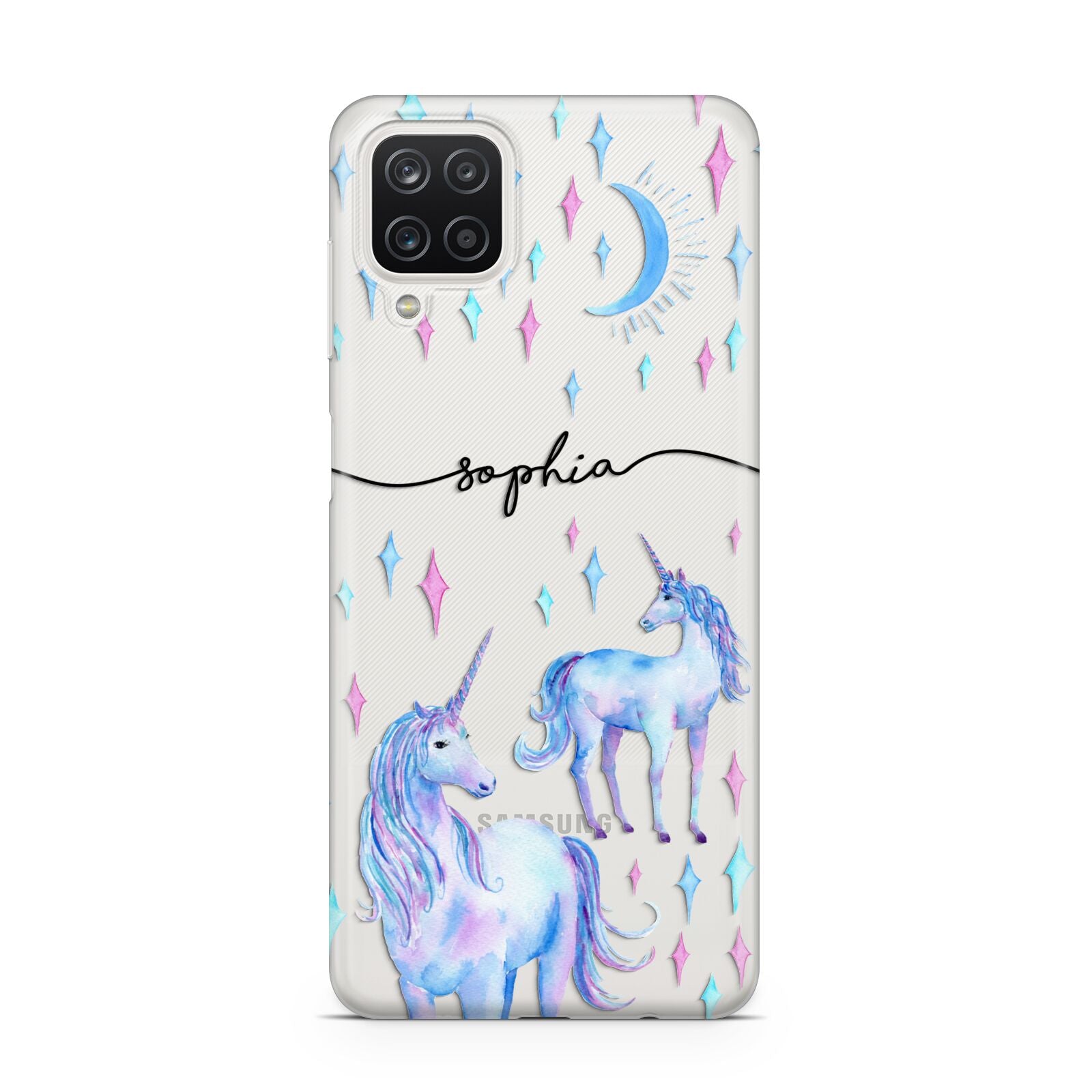 Personalised Unicorns Samsung A12 Case