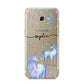 Personalised Unicorns Samsung Galaxy A5 2017 Case on gold phone