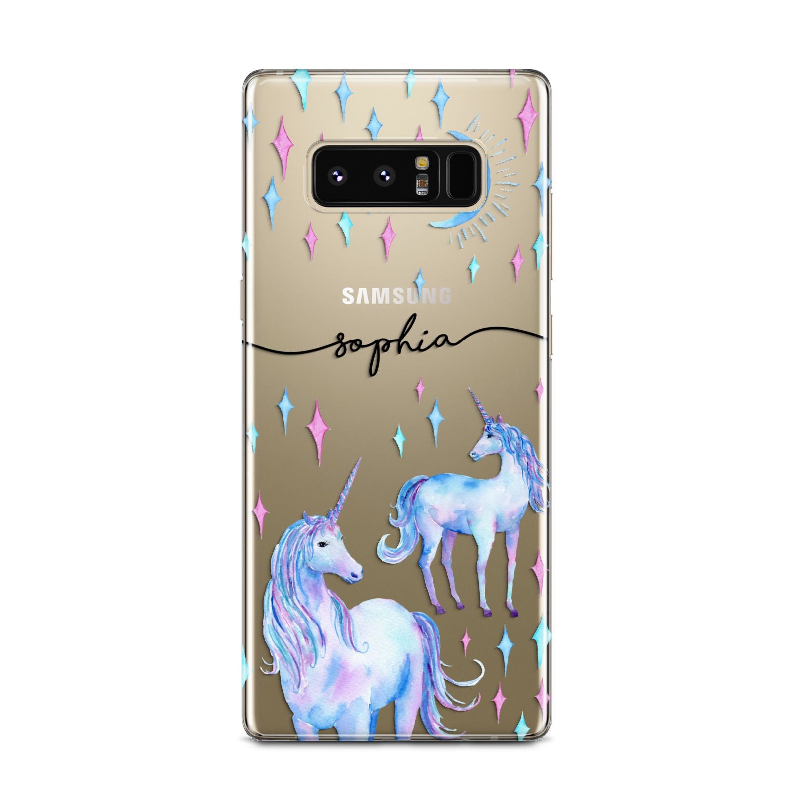 Personalised Unicorns Samsung Galaxy Note 8 Case