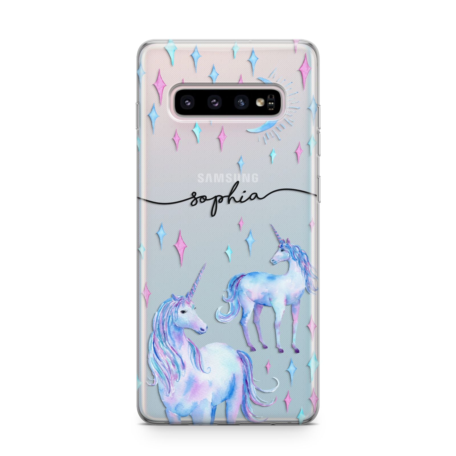 Personalised Unicorns Samsung Galaxy S10 Plus Case