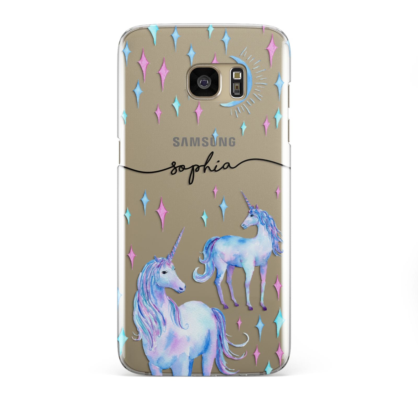 Personalised Unicorns Samsung Galaxy S7 Edge Case