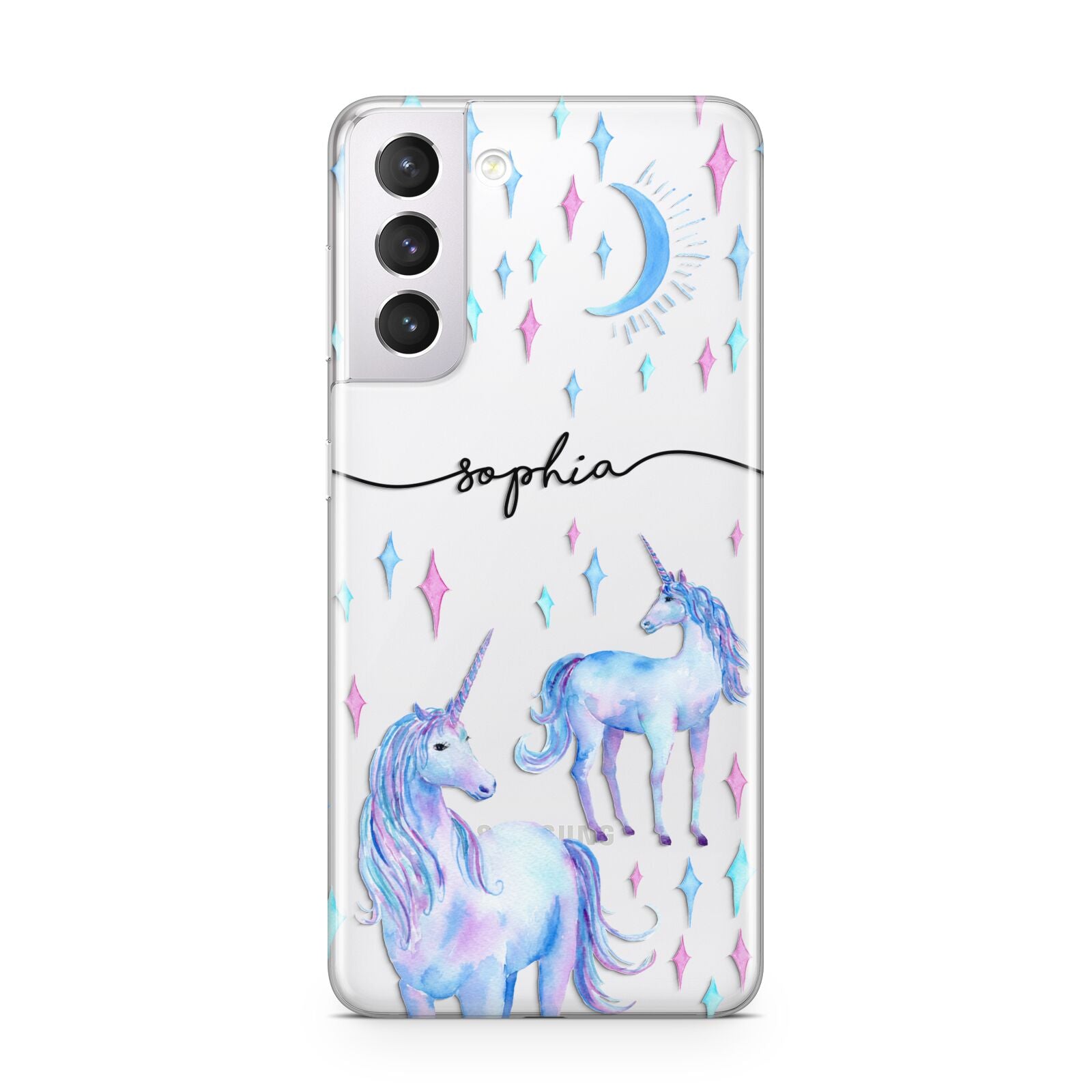 Personalised Unicorns Samsung S21 Case