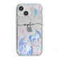 Personalised Unicorns iPhone 13 Mini TPU Impact Case with White Edges