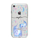 Personalised Unicorns iPhone 8 Bumper Case on Silver iPhone