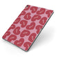 Personalised Valentine Heart Apple iPad Case on Grey iPad Side View