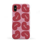 Personalised Valentine Heart Apple iPhone XS 3D Tough