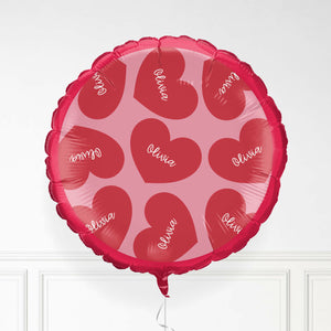 Personalisierter Valentinstag -Herzballon