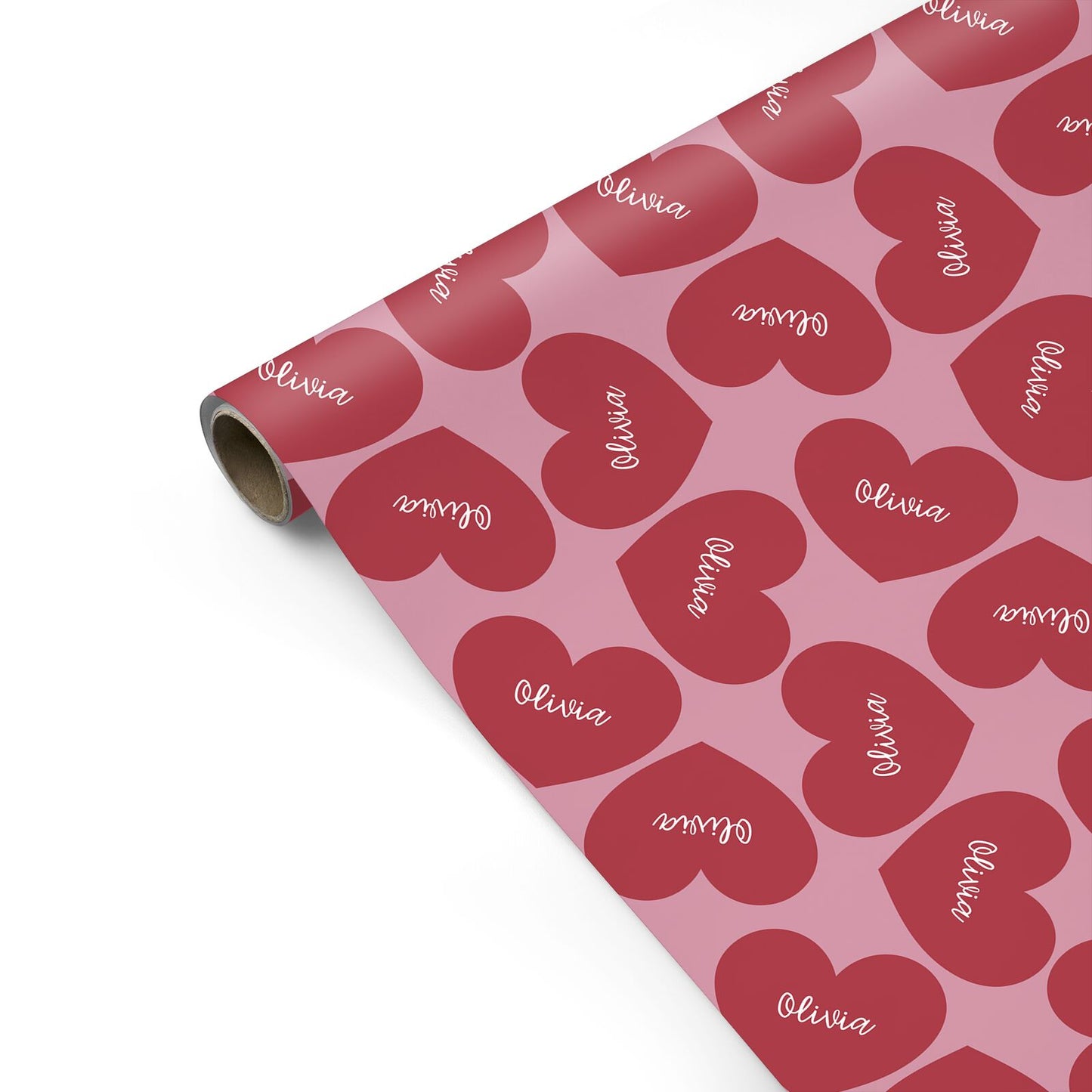 Personalised Valentine Heart Personalised Gift Wrap