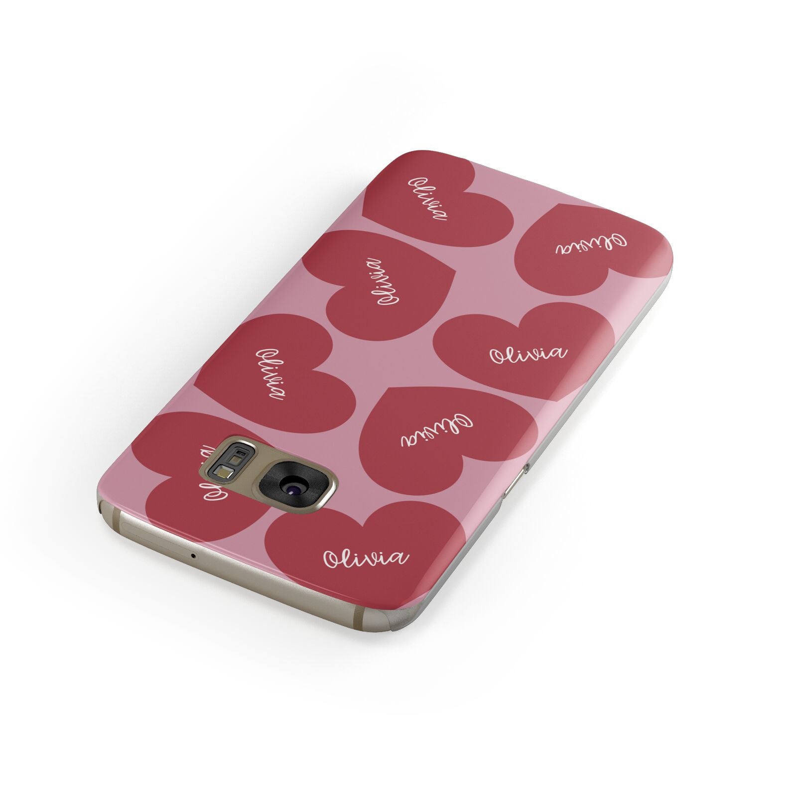 Personalised Valentine Heart Samsung Galaxy Case Front Close Up