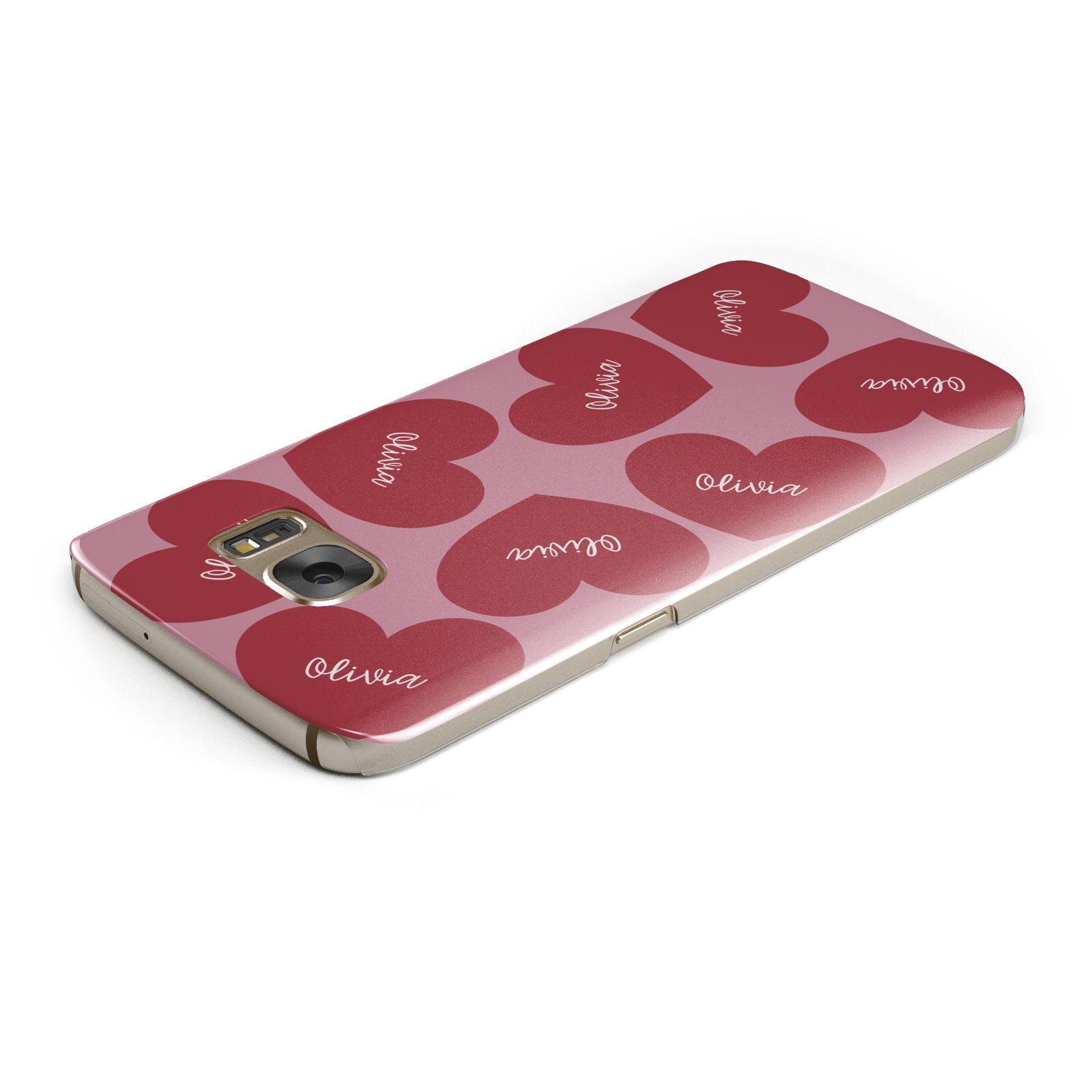 Personalised Valentine Heart Samsung Galaxy Case Top Cutout