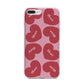 Personalised Valentine Heart iPhone 7 Plus Bumper Case on Silver iPhone
