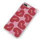 Personalised Valentine Heart iPhone 8 Plus Bumper Case on Silver iPhone Alternative Image
