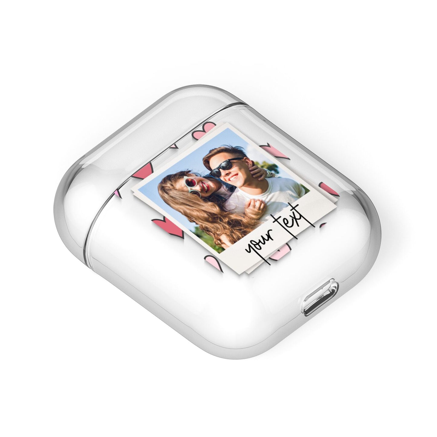 Personalised Valentine s Day Photo AirPods Case Laid Flat