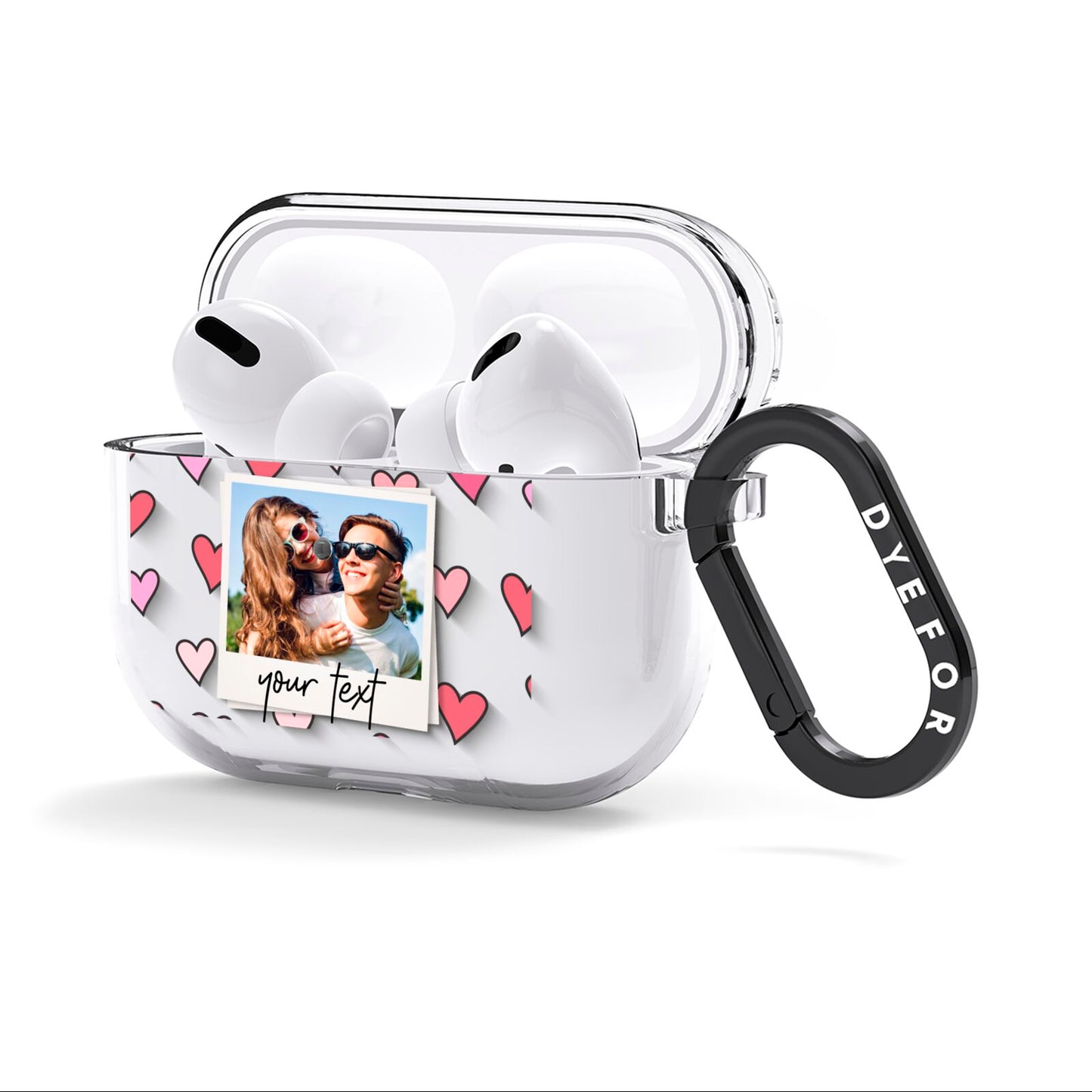 Personalised Valentine s Day Photo AirPods Clear Case 3rd Gen Side Image