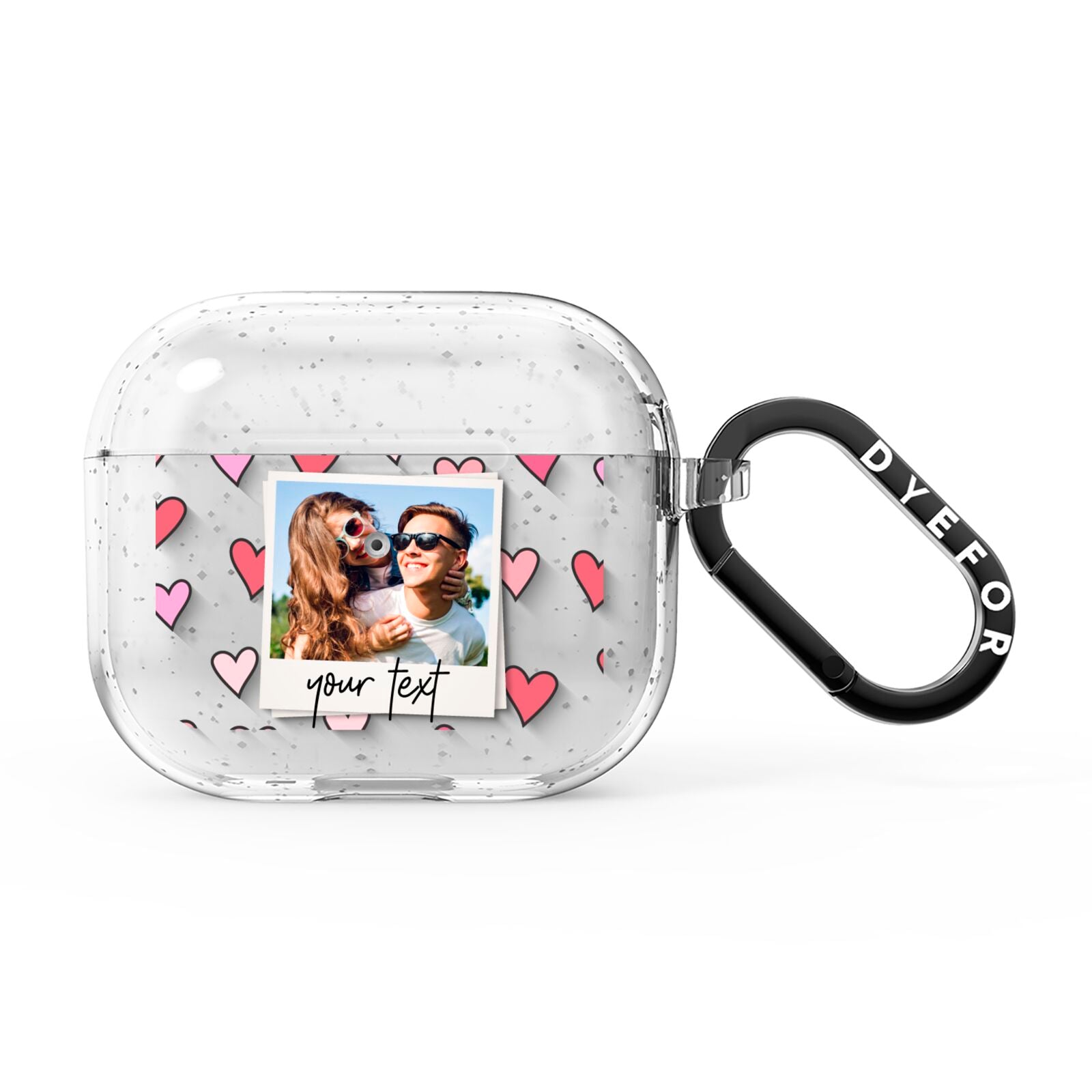 Personalised Valentine s Day Photo AirPods Glitter Case 3rd Gen