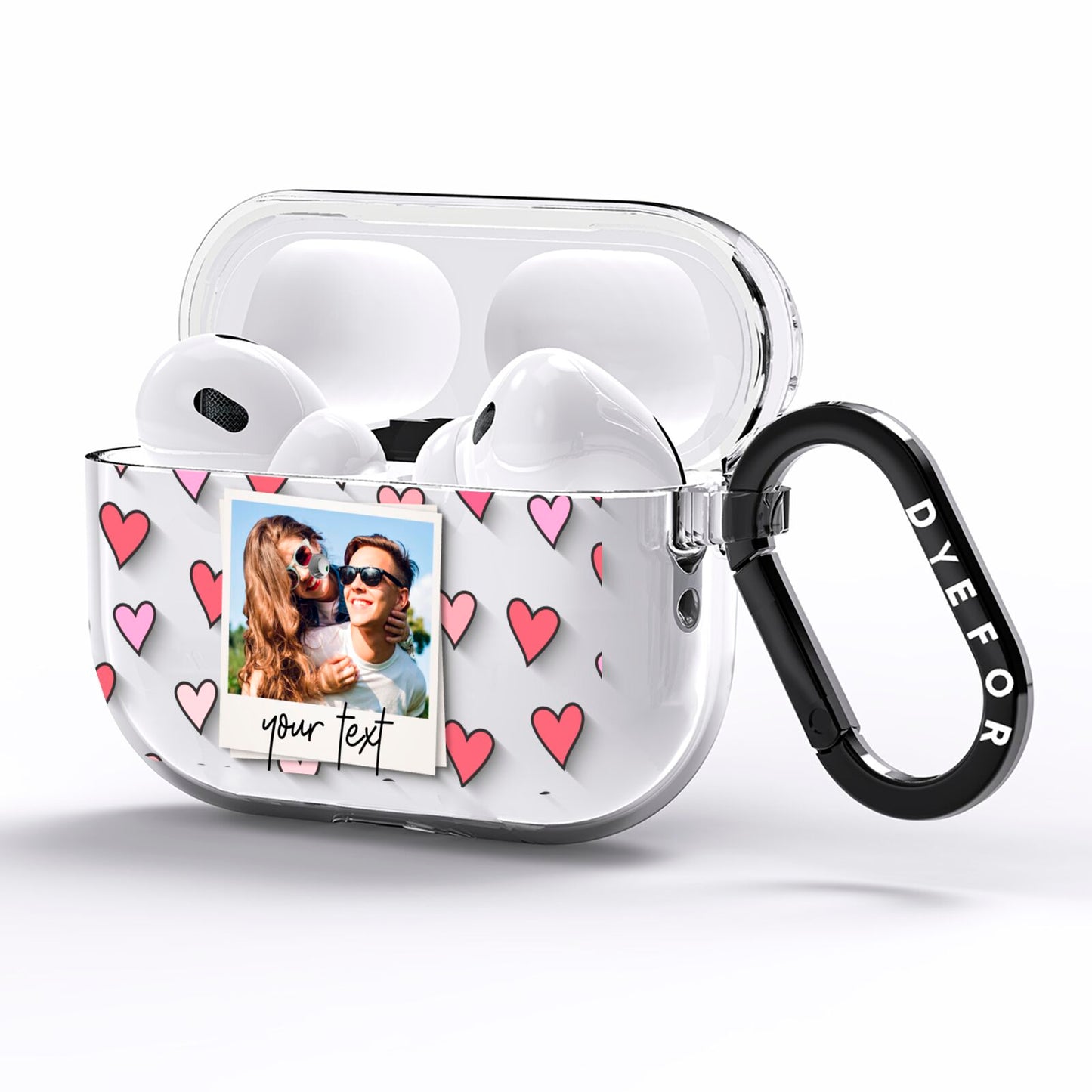 Personalised Valentine s Day Photo AirPods Pro Clear Case Side Image