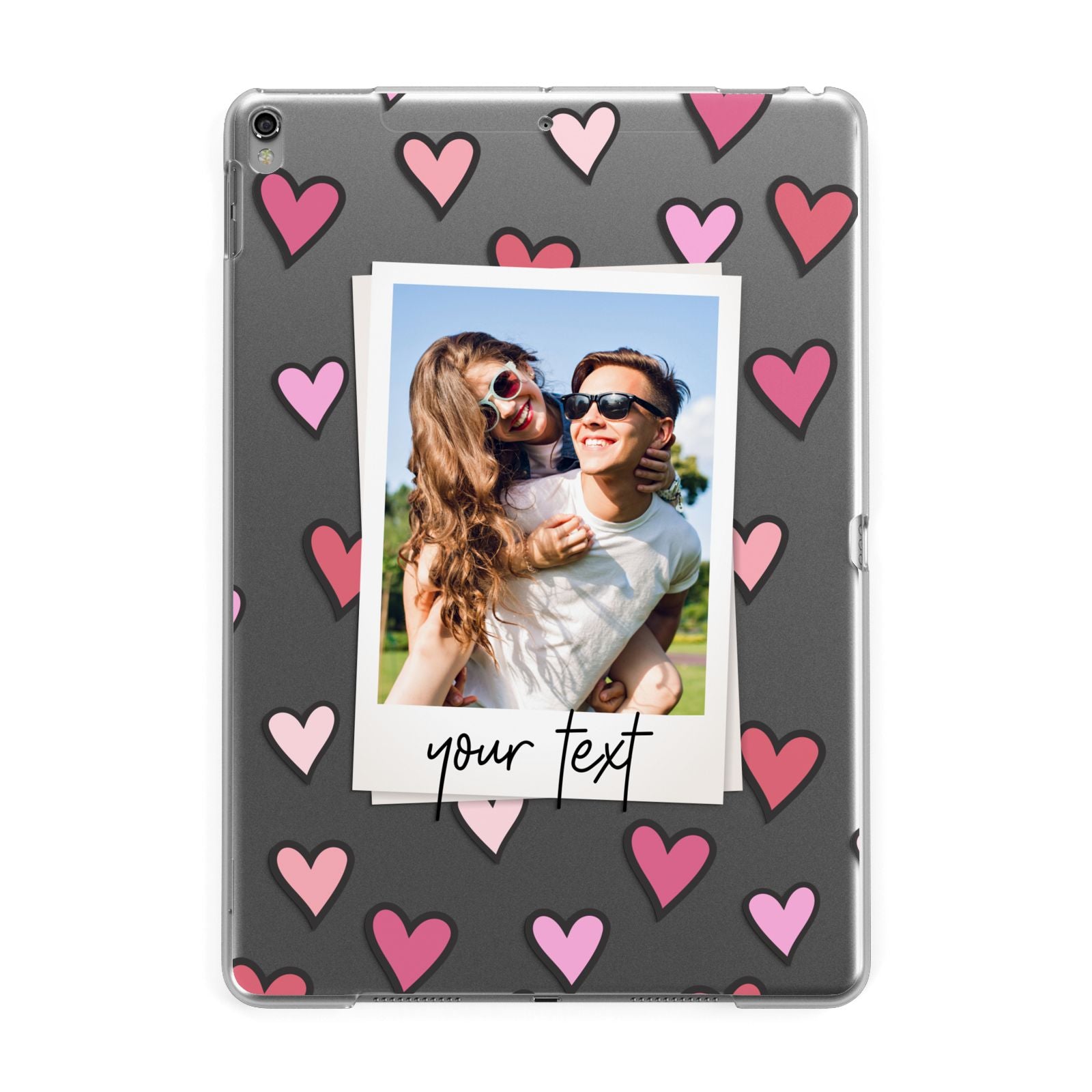 Personalised Valentine s Day Photo Apple iPad Grey Case