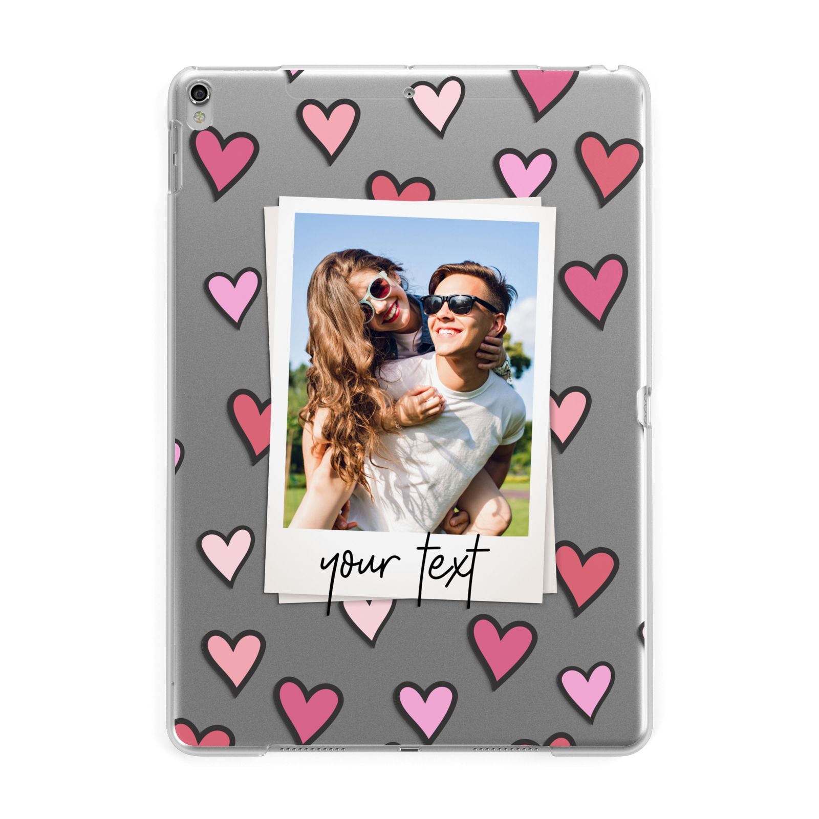 Personalised Valentine s Day Photo Apple iPad Silver Case