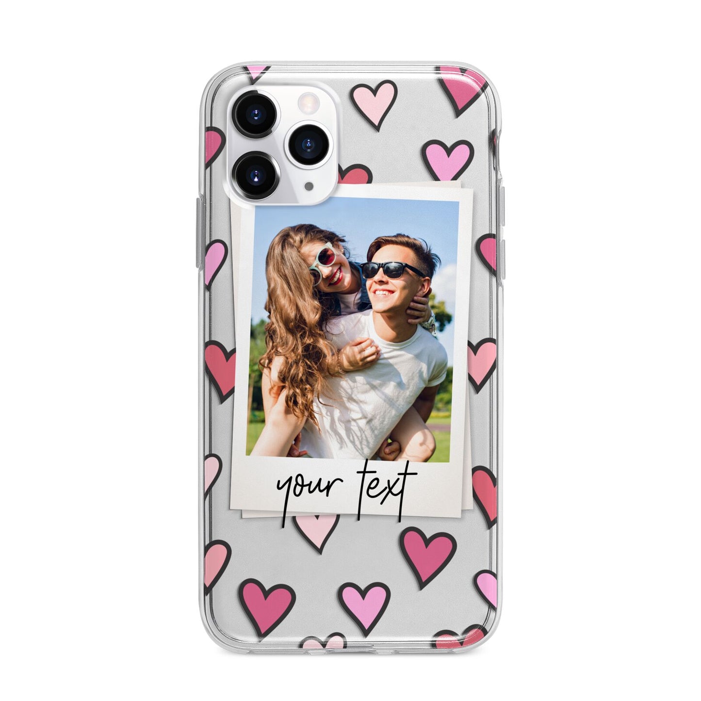 Personalised Valentine s Day Photo Apple iPhone 11 Pro Max in Silver with Bumper Case