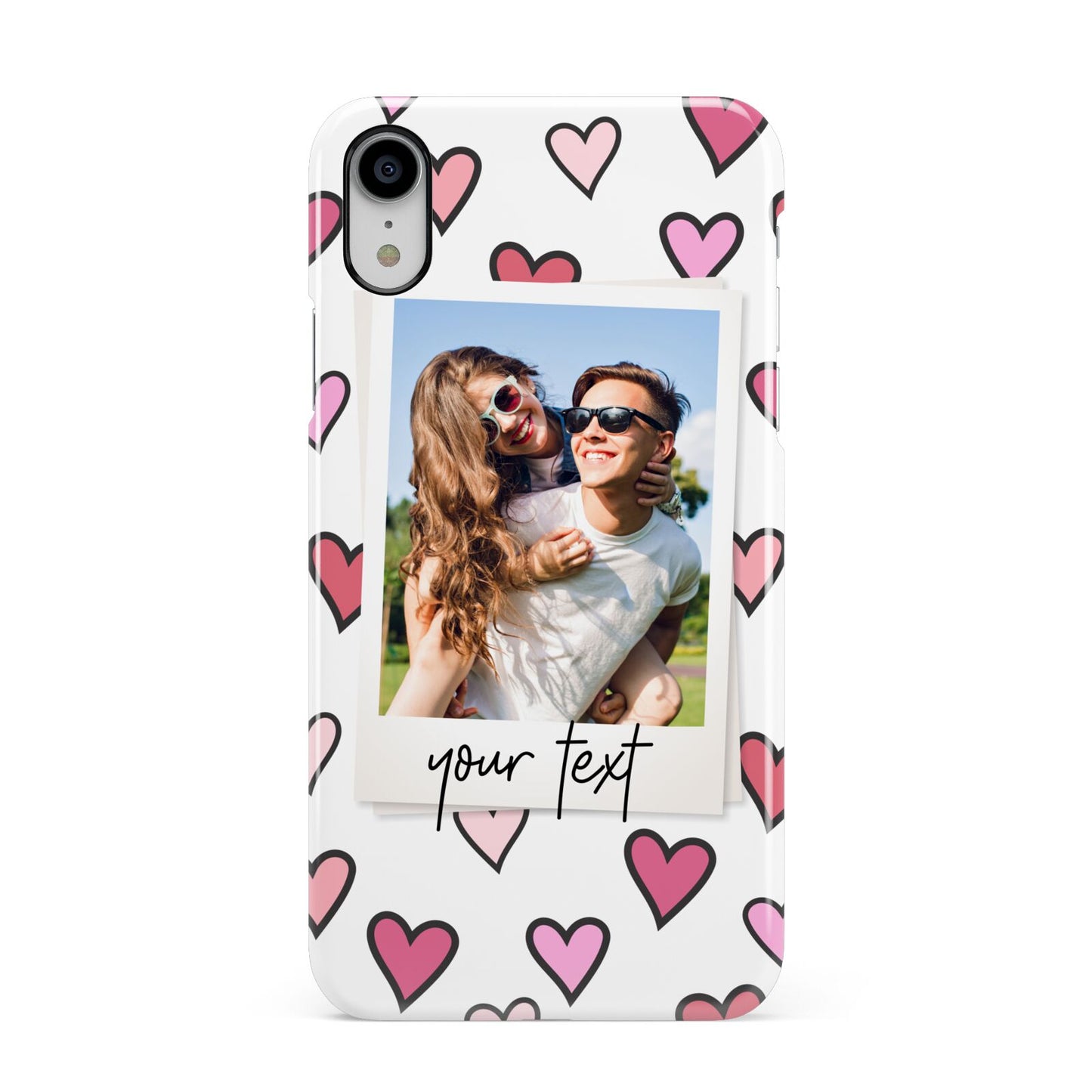 Personalised Valentine s Day Photo Apple iPhone XR White 3D Snap Case