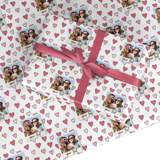 Personalised Valentine s Day Photo Custom Wrapping Paper