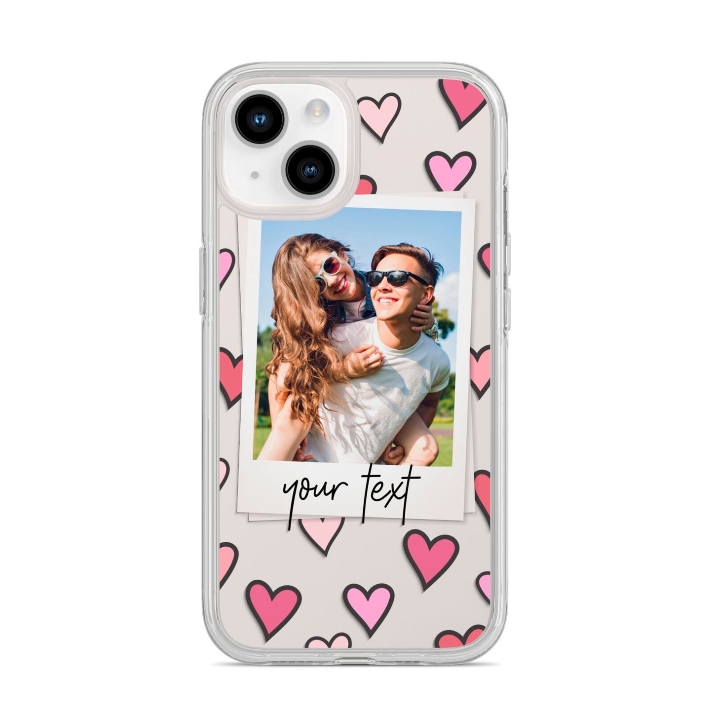 Personalised Valentine s Day Photo iPhone 14 Clear Tough Case Starlight
