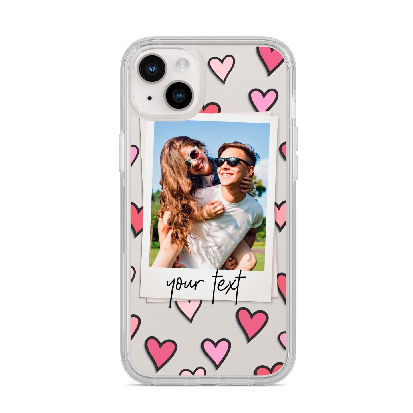 Personalised Valentine s Day Photo iPhone 14 Plus Clear Tough Case Starlight