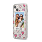 Personalised Valentine s Day Photo iPhone 14 Plus Glitter Tough Case Starlight Angled Image
