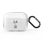 Personalised Valentines Couple Names Black AirPods Pro Clear Case