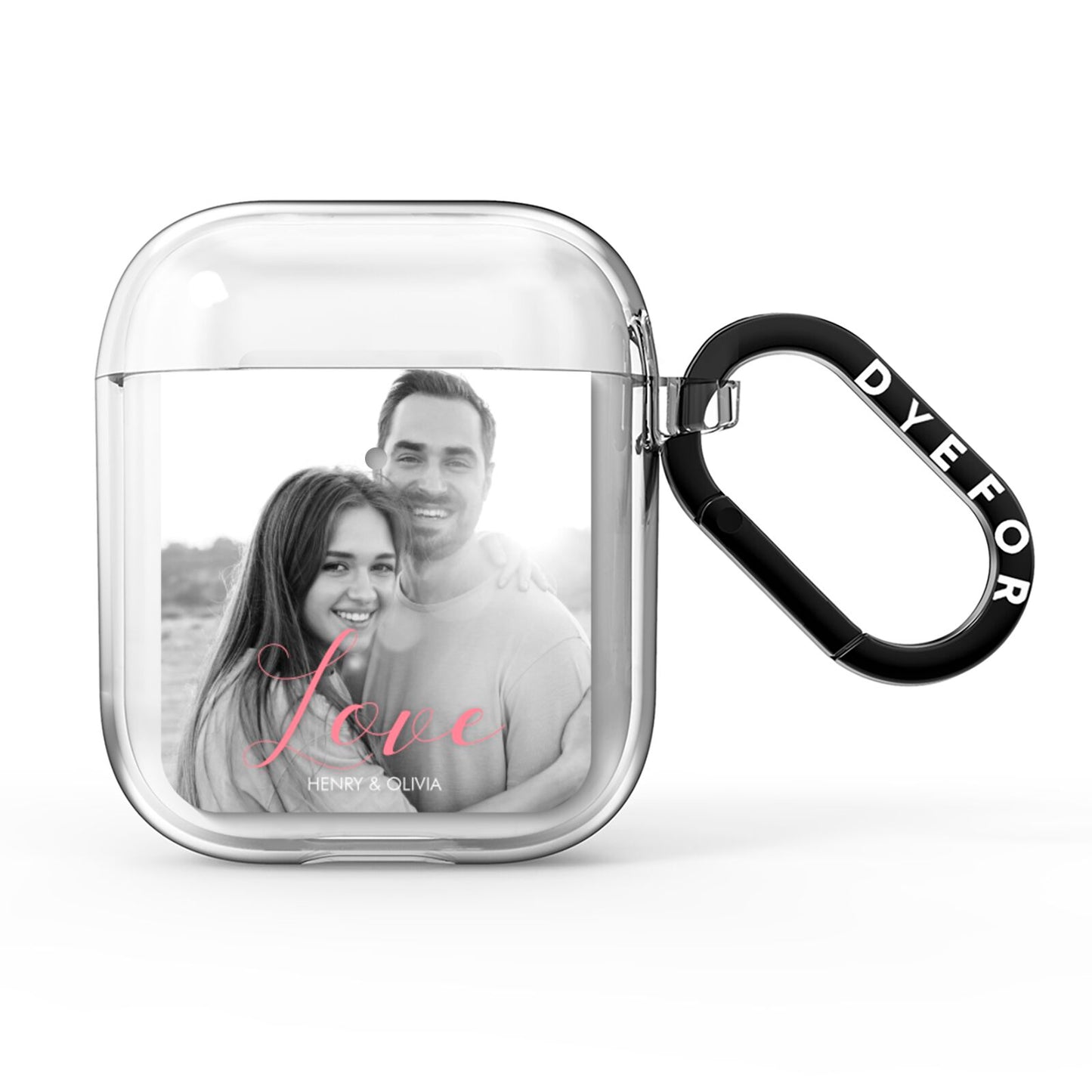 Personalised Valentines Day Photo AirPods Clear Case