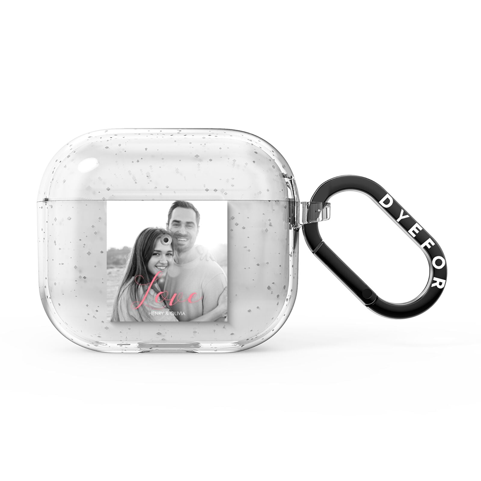 Personalised Valentines Day Photo AirPods Glitter Case 3rd Gen