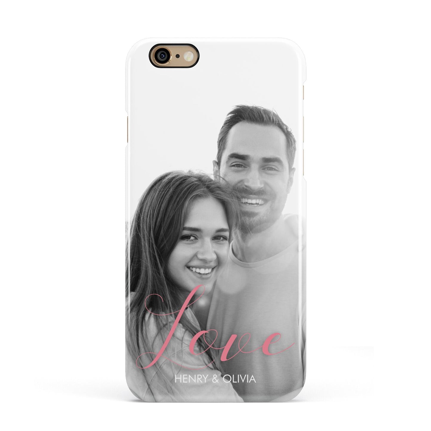Personalised Valentines Day Photo Apple iPhone 6 3D Snap Case