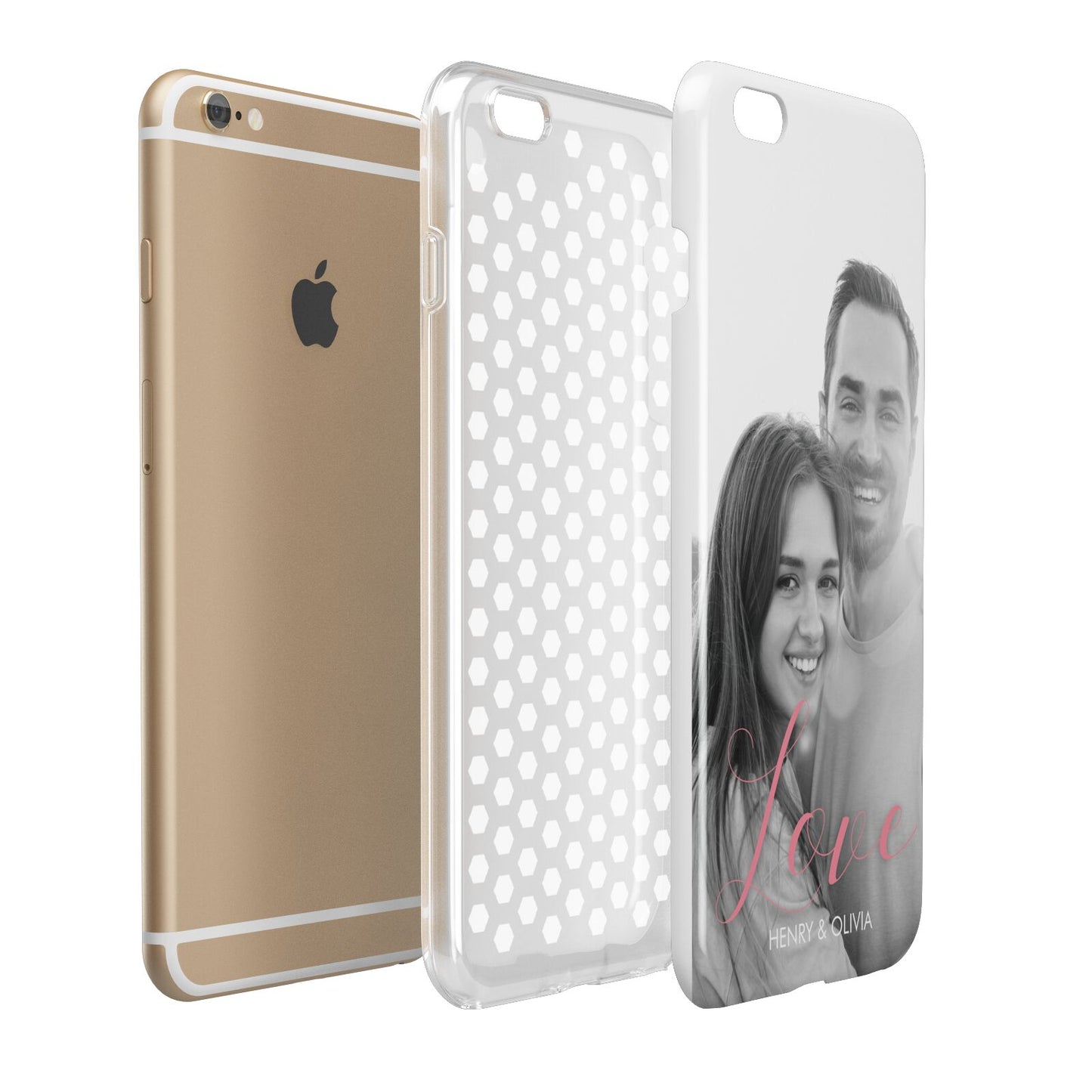 Personalised Valentines Day Photo Apple iPhone 6 Plus 3D Tough Case Expand Detail Image